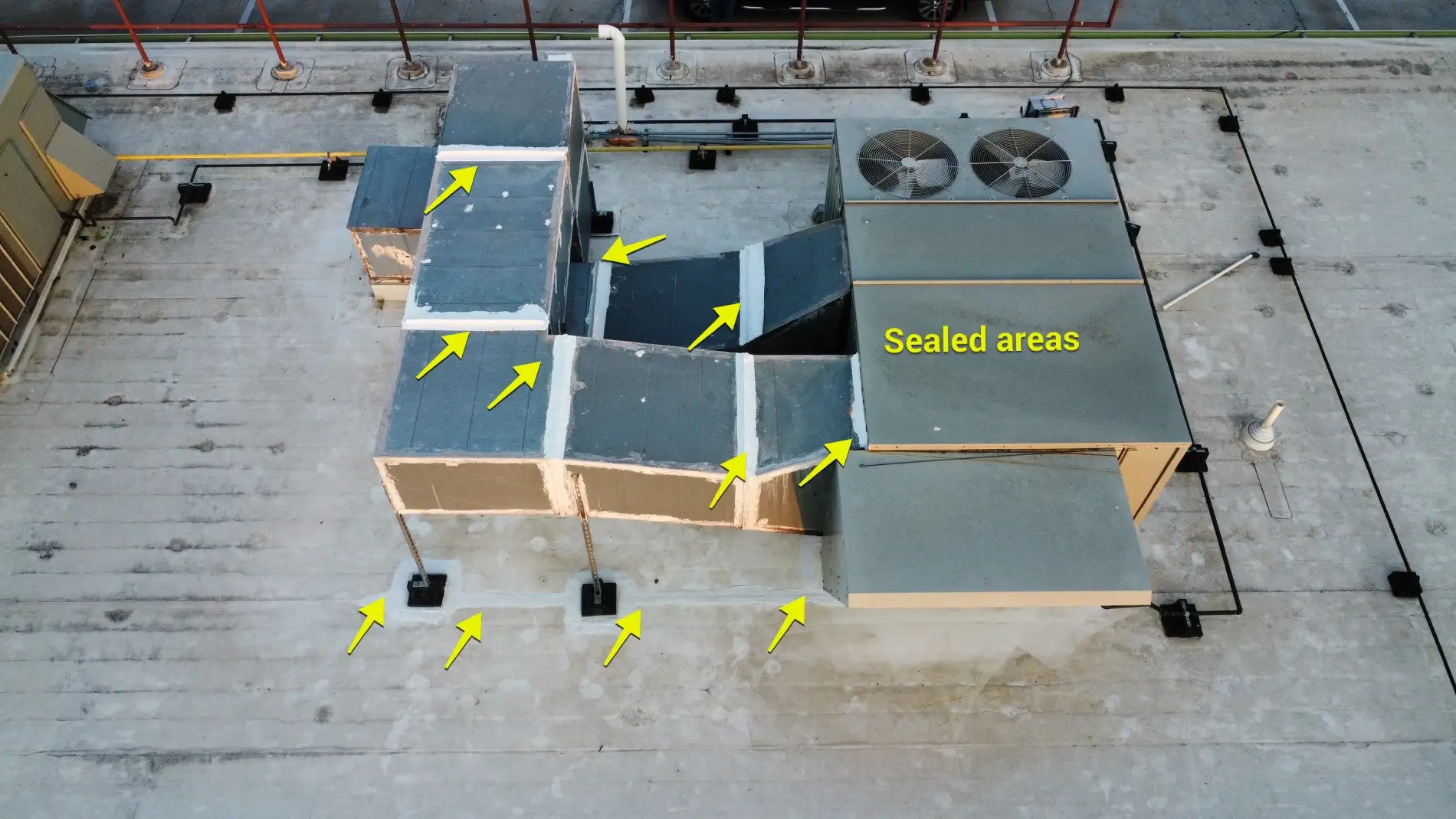 Starbucks Flat Roof Leak Repair8